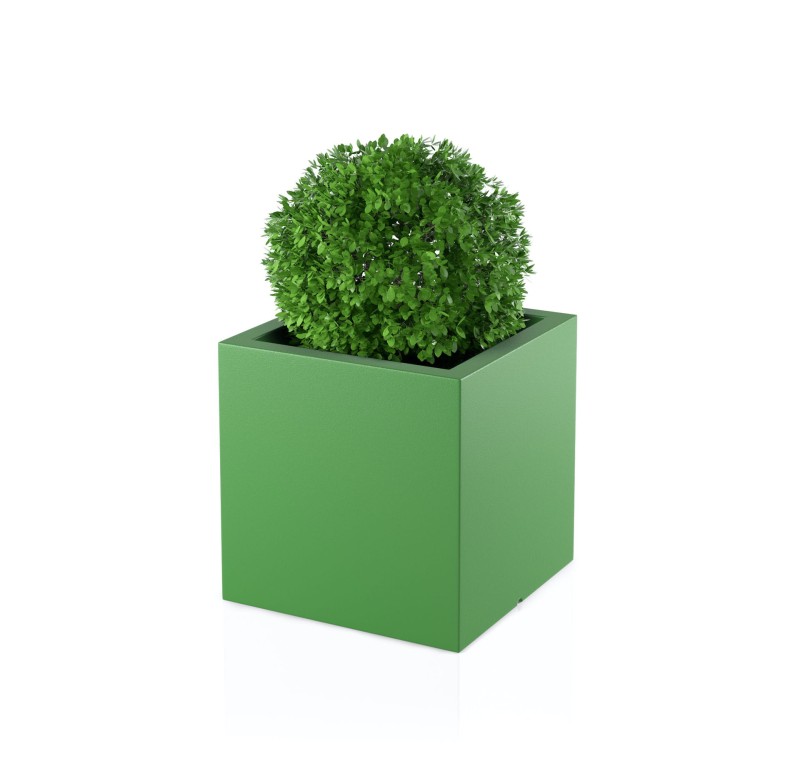 Donica Pixel Pot limonka + roślina.jpg