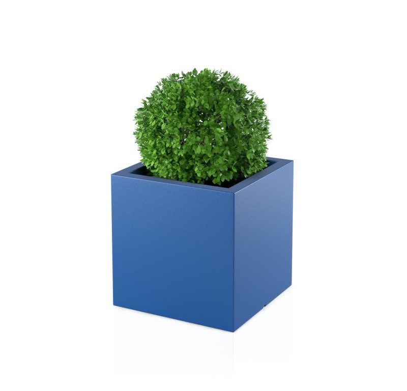 Donica Pixel Pot niebieska + roślina.jpg