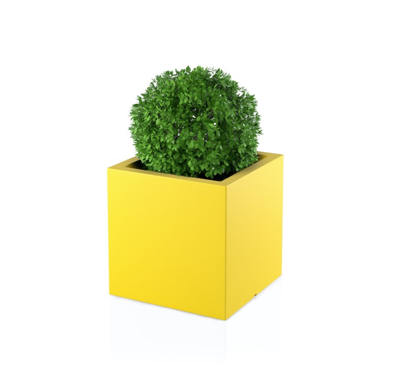 Donica Pixel Pot żółta + roślina.jpg