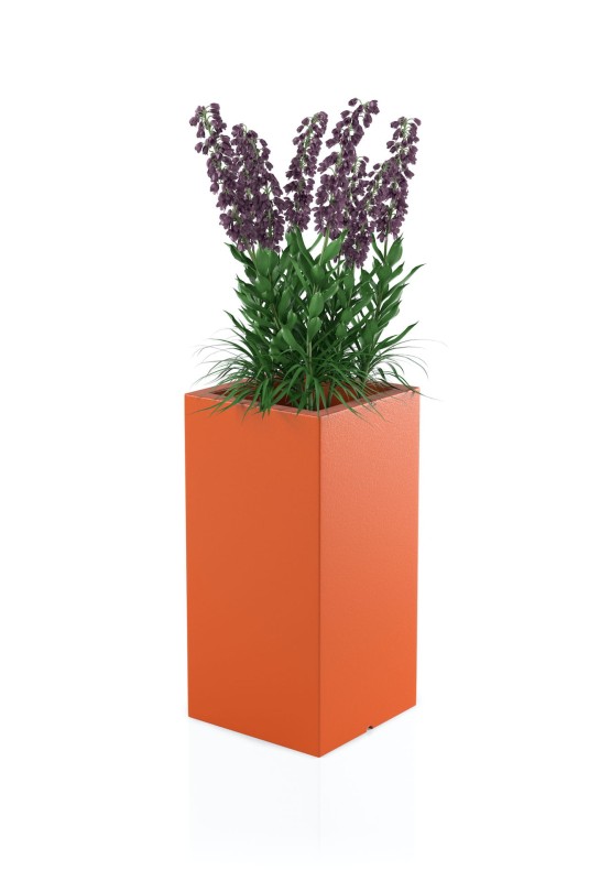 Donica Tower pot pomarańczowa + roślina.jpg