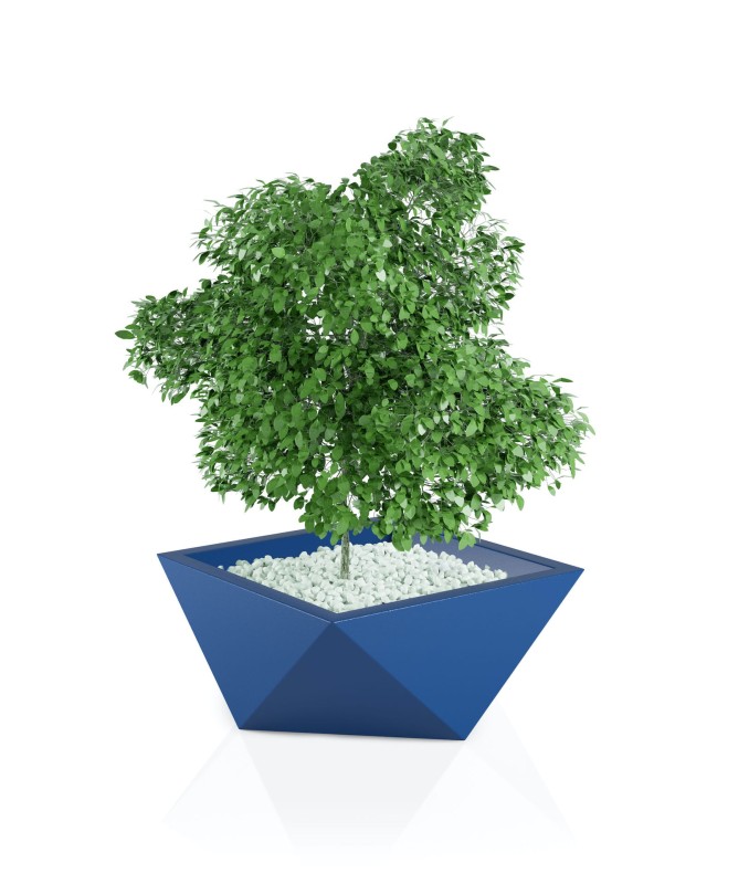 Donica Vendetta niebieska + roślina.jpg