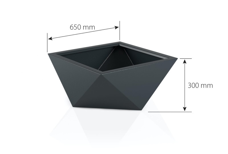 Donica Vendetta z pojedyńczym dnem wymiary.jpg
