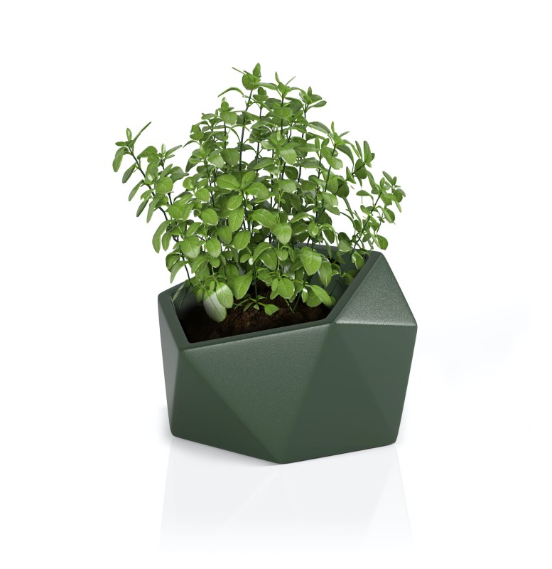 Donica Vesari butelkowa zieleń + roślina.jpg