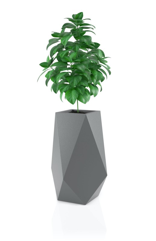 Donica Volcano szara + roślina.jpg