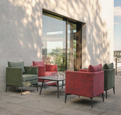 Zestaw foteli ogrodowych ze stolikiem kawowym - 5 elementów :: Marta 