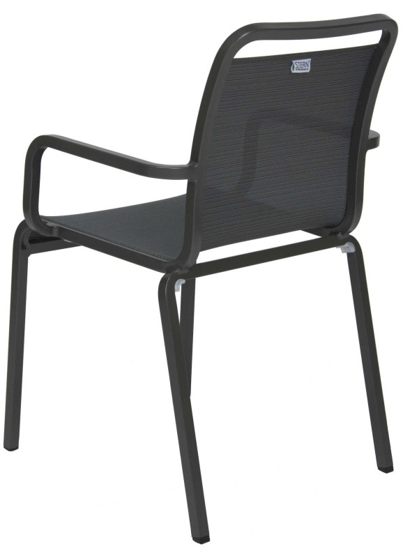 krzesło_ogrodowe_stern_oskar_z_podłokietnikami_rama_antracyt_materiał_czarny_carbon