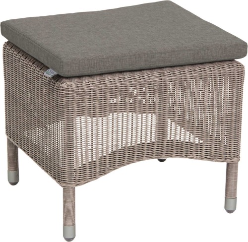 Podnóżek z eko-wikliny  z poduszką :: SORTINO