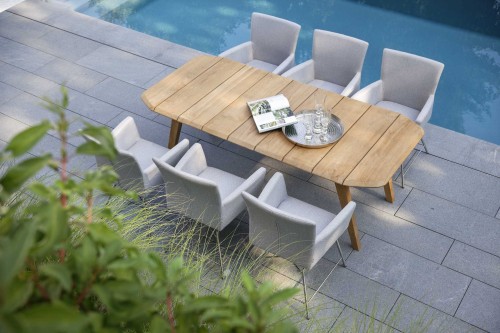 Stół ogrodowy z drewna teak 220x100