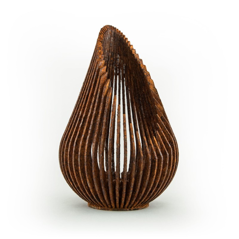 świecznik_Growdrop_M_stal_corten