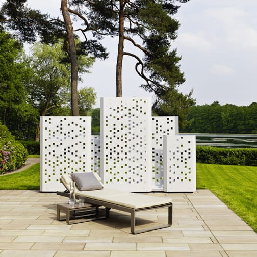 Metalowy_Parawan ogrodowy ścianka oddzialająca Separo