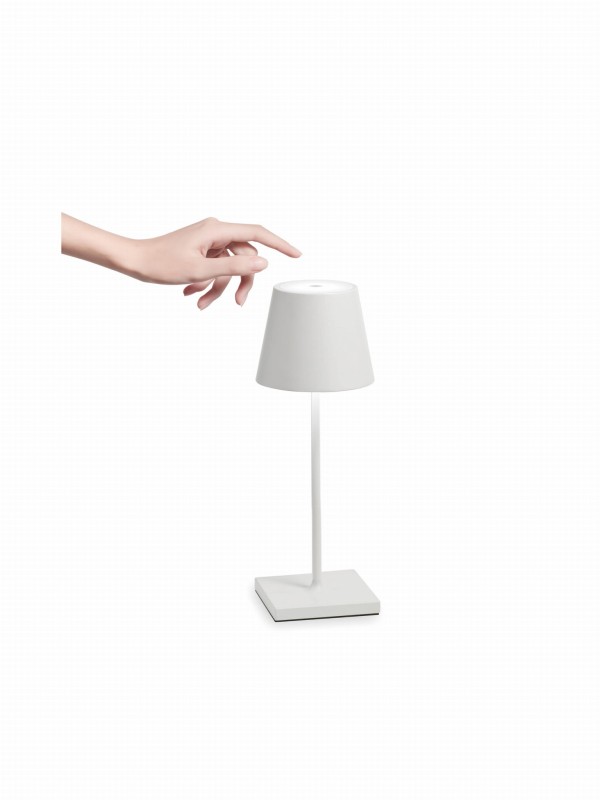 lampa_stołowa_USB_Zafferano_Poldina-Pro_mini_biała