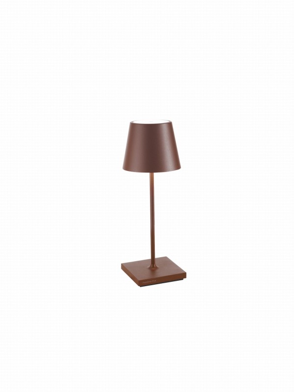 lampa_stołowa_USB_Zafferano_Poldina-Pro_mini_corten