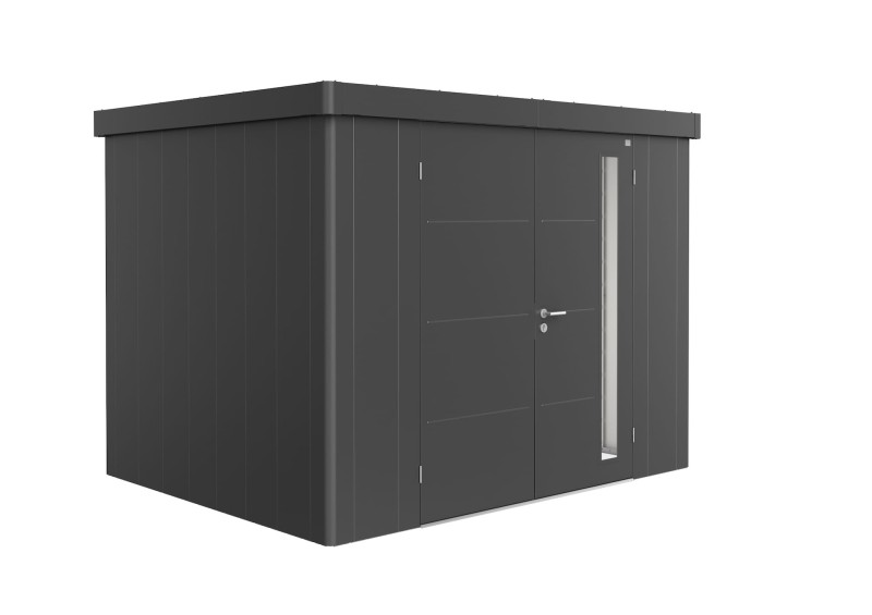 domek_ogrodowy_Biohort_86008_Neo_2C_ciemny szary_drzwi podwójne