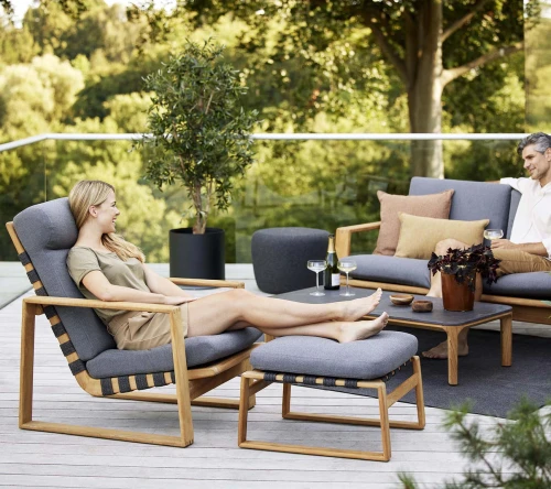 Ogrodowy wysoki fotel wypoczynkowy :: ENDLESS  