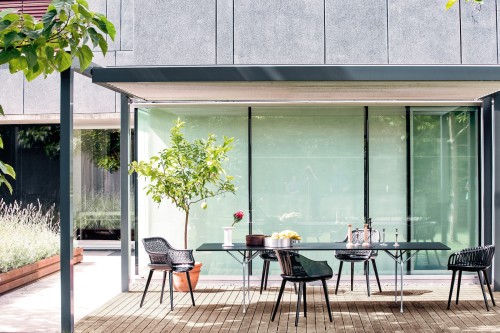 Stół ogrodowy obiadowy 280 x 95 cm :: OFFICINA 