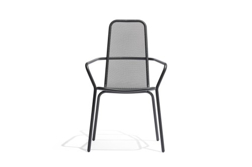 Ogrodowe krzesło z wysokim oparciem i podłokietnikami :: STARLING 