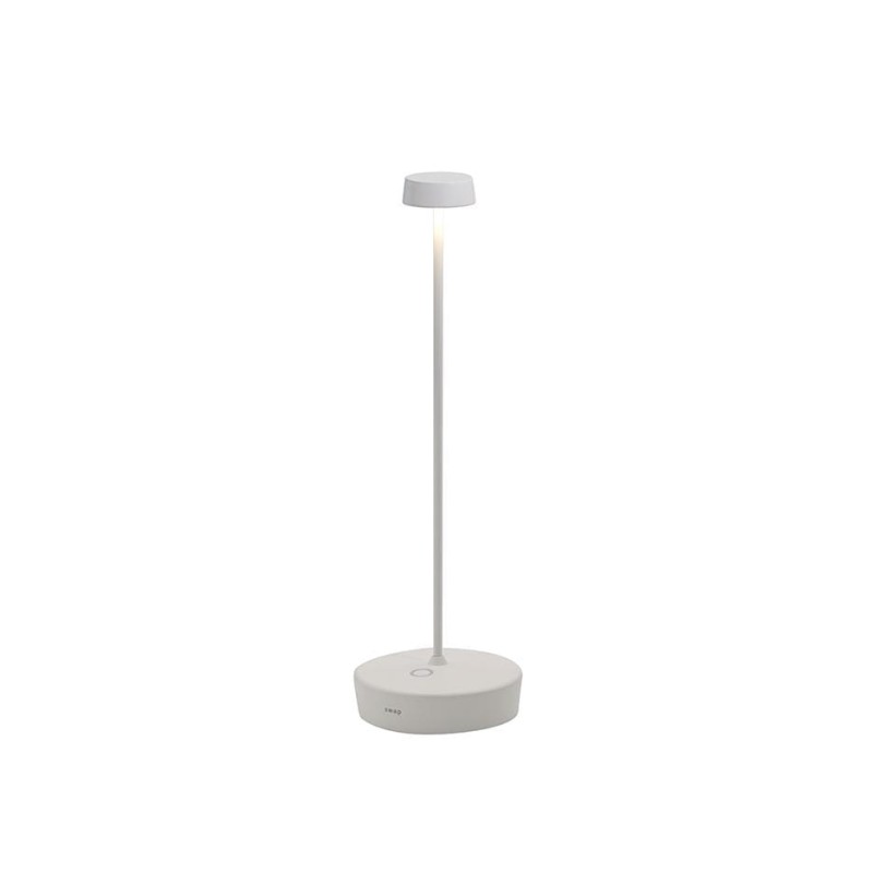 Ogrodowa_lampa_stołowa_SWAP_zafferano_biała