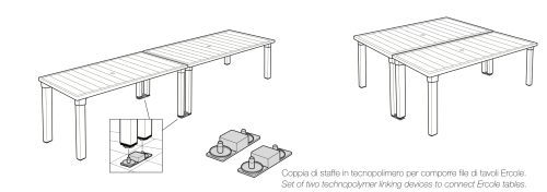 Zestaw do łączenia stołów :: ERCOLE
