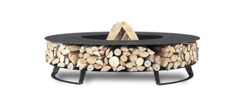 Palenisko ogrodowe :: WOOD czarna stal nierdzewna Black Inox