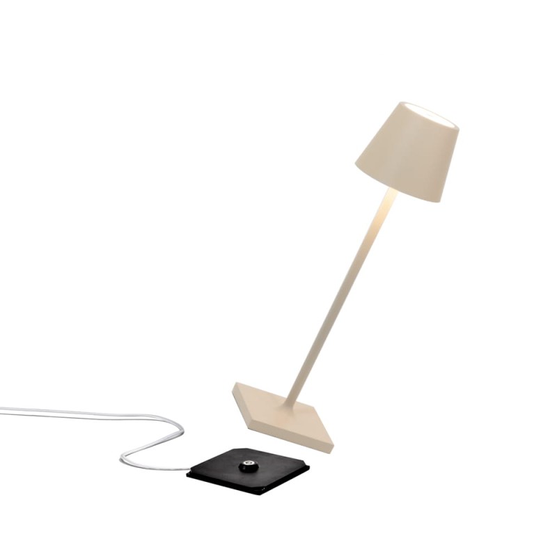 ogrodowa_lampka_stołowa_poldina_micro_zafferano_piaskowa_sand
