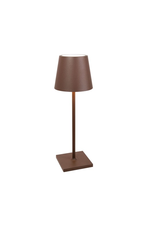 ogrodowa_lampa_stołowa_Zafferano_LED_USB_Poldina-L_corten