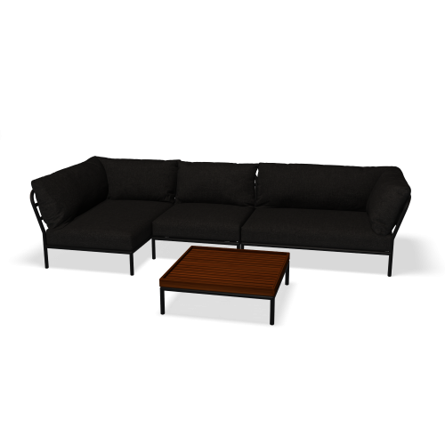 Zestaw ogrodowych mebli wypoczynkowych - sofa :: LEVEL2 setF: 139xx299 cm ze stolikiem kawowym
