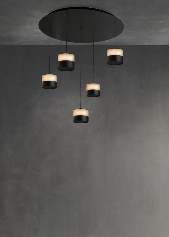 Ogrzewacz_na_podczerwień _promiennik_ciepła_lampa_wisząca_GLOW_z_okrągłą_rozetą_sufitową