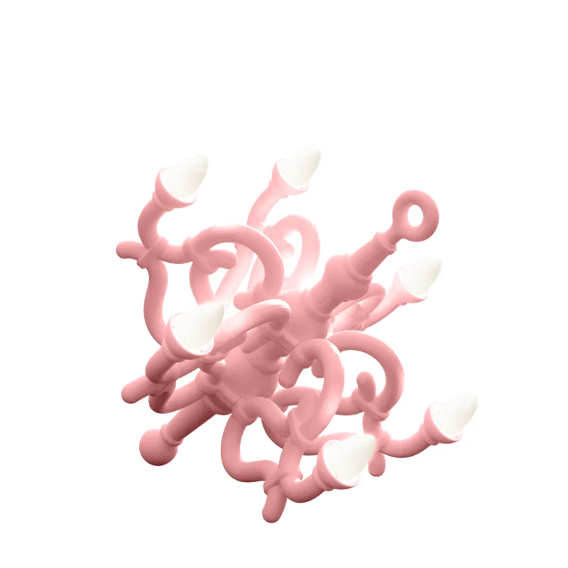 lampa-ogrodowa-żyrandol-qeeboo-fallen-chendalier-m-by-studio-job-różowa