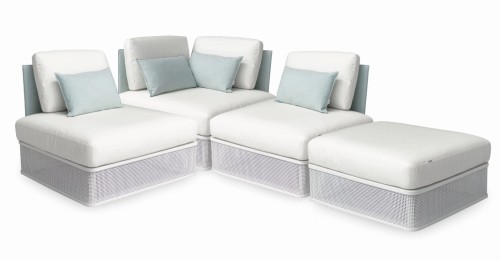 Sofa modułowa wypoczynkowa ogrodowa narożny moduł :: POLAR 