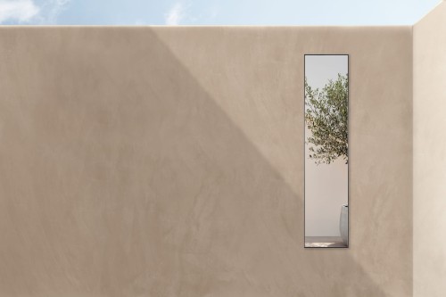 Lustro ogrodowe 40x175 cm :: w czarnej, aluminiowej ramie