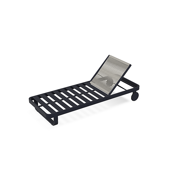 Leżak_ogrodowy_ ALU CHARC MAT BACK ROPE BEIGE UNI