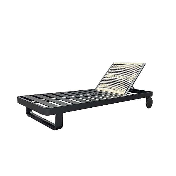 Leżak_ogrodowy_DURBUY_ALU CHARC MAT BACK ROPE BEIGE UNI