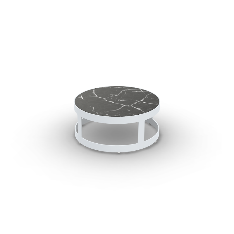 Stolik_ogrodowy_kawowy_BURFORD_ALU WHITE MAT CERAMIC DARK MARBLE