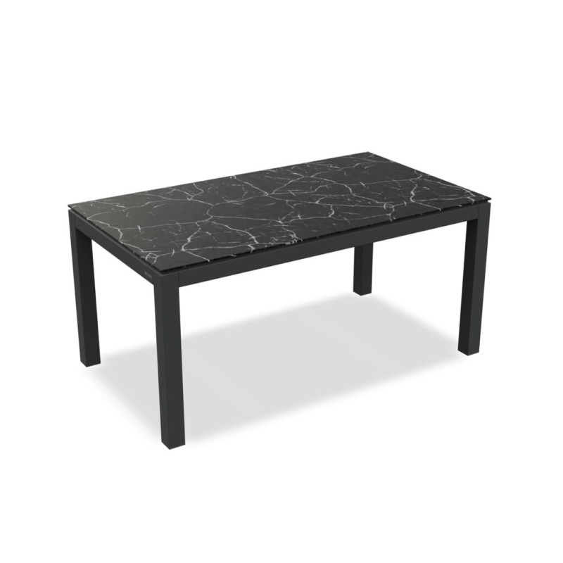 Stół_obiadowy_ogrodowy_DANLI_ALU BLACK MA TBLACK MARBLE 160X90