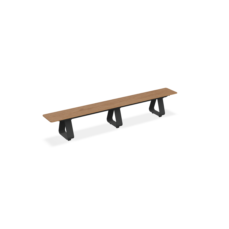 Ławka ogrodowa300x36 cm_ELKO_BENCH ALU CHARC MAT