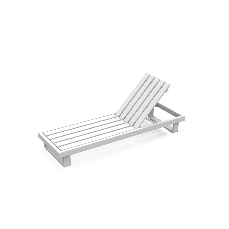 Leżak_ogrodowy_FANO_ALU WHITE MAT