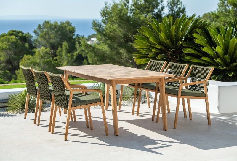 Stół_drewniany_RITZ TEAK_240X100_aranżacja