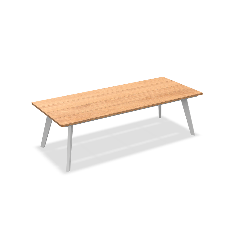 Stół_obiadowy_ogrodowy_RITZ ALU_ALU WHITE MAT 250X105