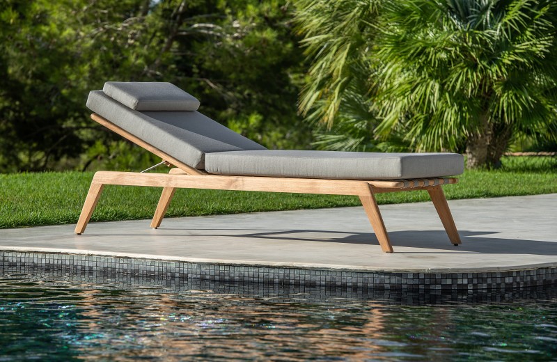 Leżak ogrodowy_Ritz Teak