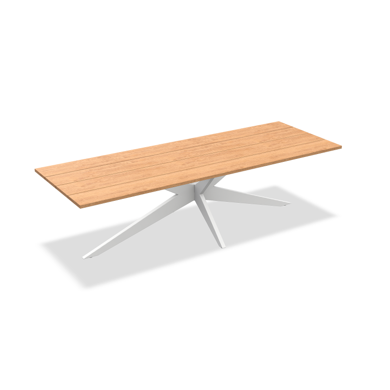 Stół_obiadowy_ogrodowy_YATE_ALU WHITE MAT WD TEAK 280x100