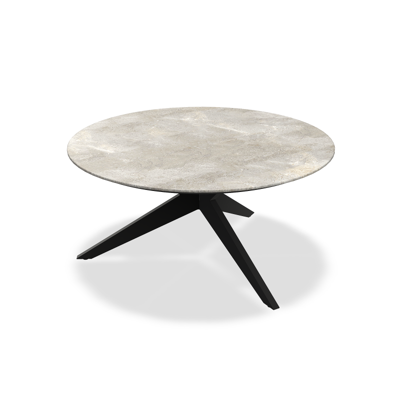 Stół_obiadowy_ogrodowy_YATE_ALU BLACK MAT PALLADIUM GREY D150 12MM