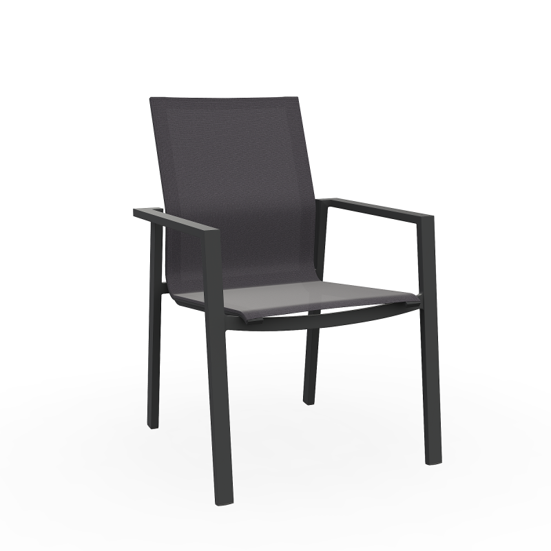 Krzesło_ogrodowe_obiadowe_BEJA_SAC ALU CHARC MAT BATYLINE DARK GREY