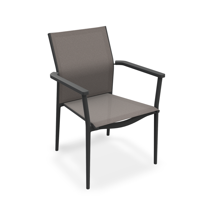 Krzesło_obiadowe_ogrodowe_LOYA_ALU CHARC MAT TAUPE