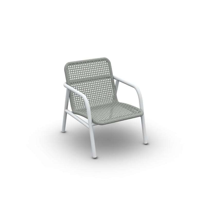 Krzesło_ogrodowe_głębokie_DURHAM_ ALU WHITE MAT ROPE L GREY MELANGE FR 10 MM