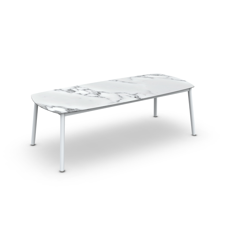 Stół jadalniany_DURHAM_ ALU WHITE MAT  GRADUARIO 240X100