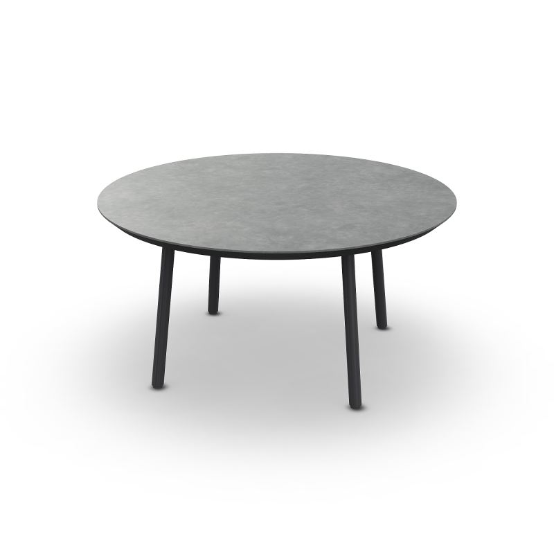 Stół_obiadowy_DURHAM_ALU CHARC MAT CEMENT GREY D149 8MM