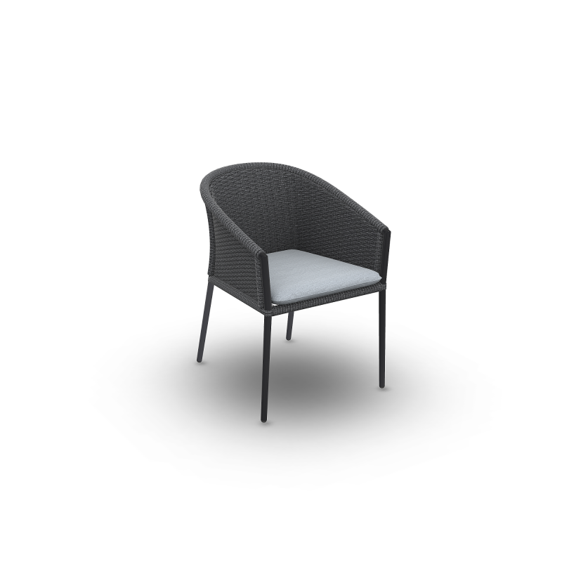 Krzesło_ogrodowe_obiadowe_FORTUNA_ROPE_ ALU CHARC MAT ROPE CHARC BLACK