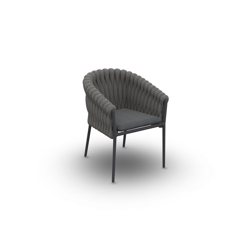 Krzesło_ogrodowe_jadalniane_FORTUNA SOCKS_AC ALU CHARC MAT SOCK CHARCOAL 8CM