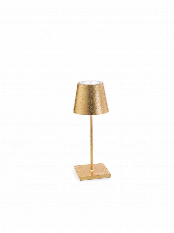 ampa_stołowa_bezprzewodowa_USB_Zafferano_Poldina-Pro_mini_gold leaf