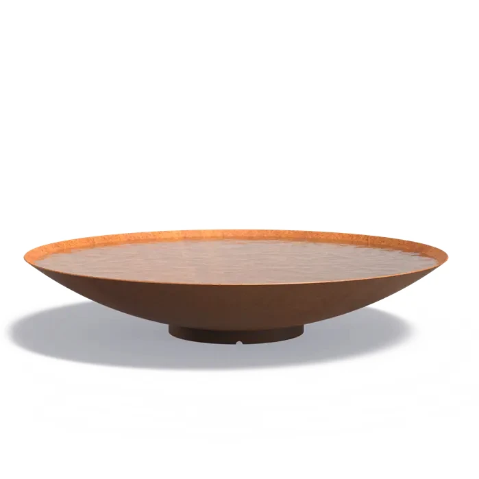 stół wodny _ lustro wodne _ stal corten _ średnica 200 cm